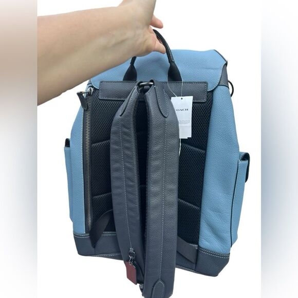 Coach Hudson Backpack With Varsity Stripe - Picture 3 of 7